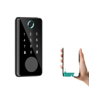 Aluminum Alloy Keyless Entry Card App Control Electric Smart Door Lock Deadbolt