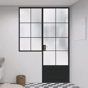 Aluminum Alloy Modern Finished High Quality Waterproof Glass Doors with Unique Shape for Villa Office Use at Popular Prices