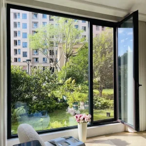 Aluminum Alloy Modern Soundproof Swing Casement Window Safety Railing Balcony Thermal Break Doors Windows Series 110
