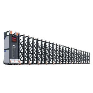 Aluminum Alloy Motorized Sliding Driveway Electric Retractable Gate for House Main Entrance