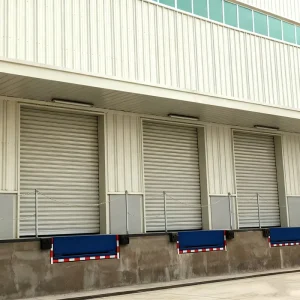 Aluminum Alloy Motorized Windproof Roller Shutter Door for Exterior Double Garage and Warehouse Doors
