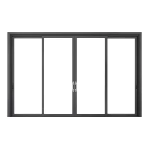 Aluminum Alloy Narrow Sliding Door for Living Room and Balcony with Floor-Standing Sound and Weather Insulation