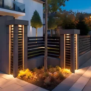 Aluminum Alloy Panels Fence Easy To Install Outdoor Safety Protection High Grade Fencing Gates For Yard
