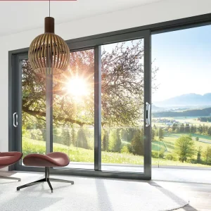 Aluminum Alloy Patio Sliding Glass Door with Customized Partition for House