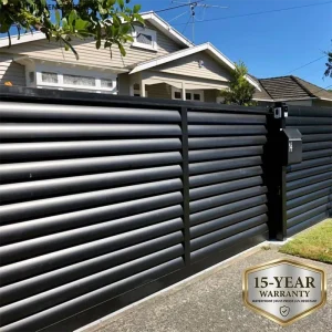 Aluminum Alloy Powder-Coated Automatic Driveway Gate with Customizable Height for Yard Fence