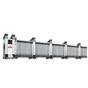 Aluminum Alloy Remote-Controlled Electric Retractable Automatic Sliding Trackless Gate for School Factory