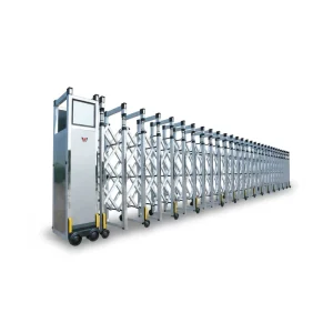 Aluminum Alloy Retractable Gate, 1.6 m Standard Height, Custom Length, Electric or Manual Gate in Southeast Asia