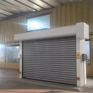 Aluminum Alloy Roll-Up Garage Door with 13 Ball-Bearing Rollers, Windproof and Dustproof