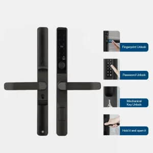 Aluminum Alloy Smart Door Lock for Wooden, Steel, and Brass Doors and Sunrooms