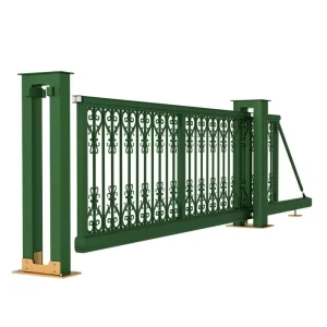 Aluminum Alloy Suspended Sliding Door Electric Folding Gate with Built-in Sensor and Remote Control System