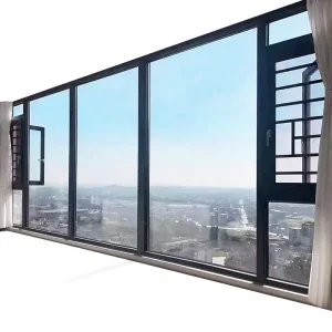 Aluminum Alloy Swing Floor-to-Ceiling Balcony Windows, Soundproof Thermal Break, Custom Direct Sales Factory