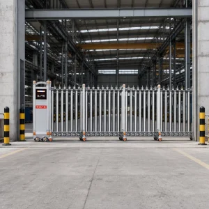 Aluminum Alloy Telescopic Retractable Automatic Electric Sliding Gate for Outdoor Parking Yards