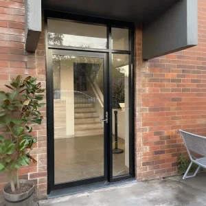 Aluminum Alloy Tempered Glass Doors Customizable for Balcony and Courtyard Entrance Doors of Houses