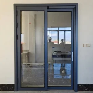 Aluminum Alloy Tempered Glass Swing Folding Door with Thermal Insulation for Kitchens and Balconies