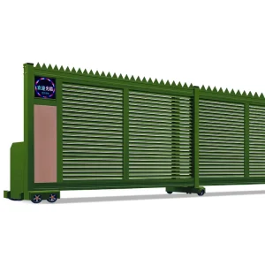 Aluminum Alloy Trackless Automatic Segmented Linear Electric Telescopic Sliding Gate for Schools, Factories, and Industrial Parks