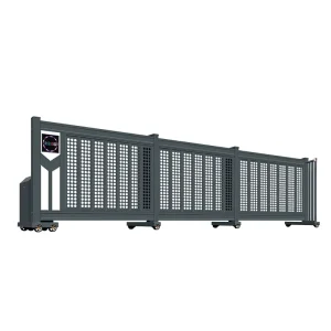 Aluminum Alloy Trackless Electric Telescopic Sliding Security Gate for Factory Parks