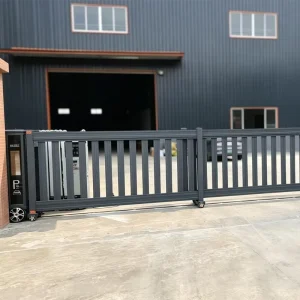 Aluminum Alloy Trackless Sectional Industrial Folding Gate with Remote Control for Residential Communities