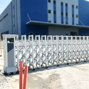Aluminum Alloy Trackless Telescopic Electric Sliding Security Gate with Anti-Collision Design for Communities
