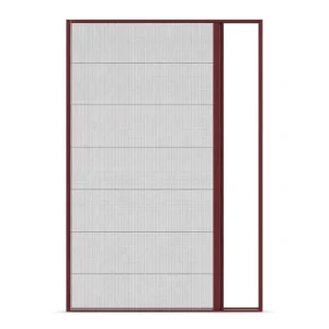 Aluminum Alloy Waterproof Foldable Accordion-Style Telescopic Door and Window Screen with Stainless Steel Mesh
