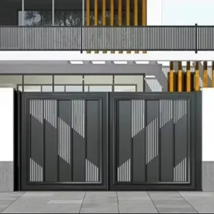 Aluminum Art Automatic Swing Courtyard and Garden Gate for Villas