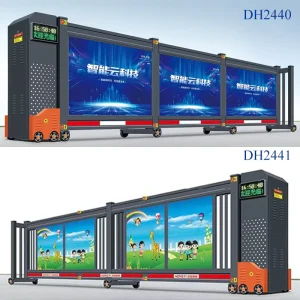 Aluminum Automatic Industrial Electric Folding Telescopic Gate with Motorized School Security Fence
