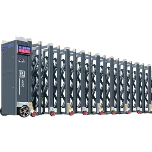 Aluminum Automatic Retractable Remote Control Sliding Driveway and Hotel Fence Gate