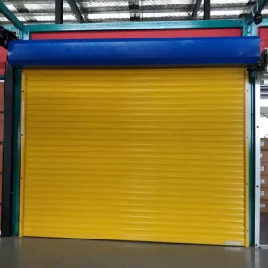 Aluminum Automatic Roller Shutter Roll-Up Garage Door With Motor