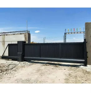 Aluminum Cantilever Floating Sliding Gate for House School Factory Main Entrance Driveway