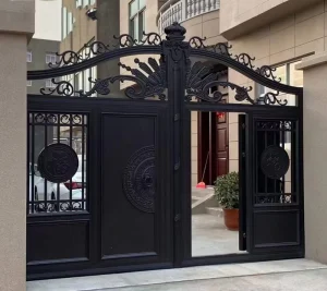 Aluminum Courtyard Security Gate Driveway Flap Barrier Gate