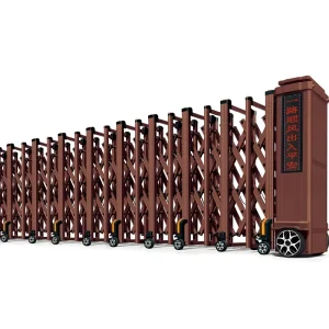 Aluminum Electric Automatic Swing Gate with Remote Control for Hotel and Gym