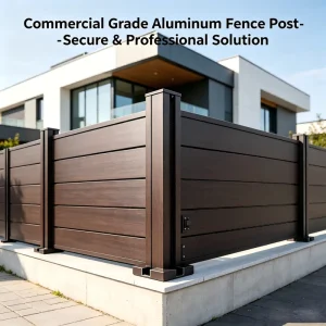 Aluminum Fencing Post Customizable Size and Color Rust Free Metal Post for Villa Garden Gate