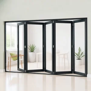 Aluminum Folding Sliding Door for Residential and Commercial Patio Balcony