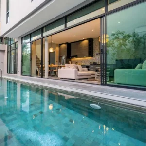 Aluminum Framed Double Glazed Sliding Door for Balcony