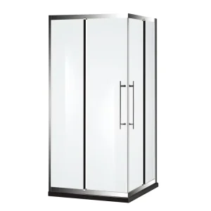 Aluminum Framed Obscure Glass Tub Shower Door D08