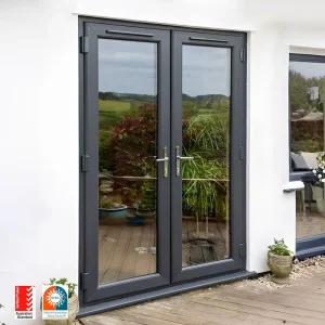 Aluminum Glass Swing Door Custom Hinged Entry Door for Interior or Exterior Use in Villas, Apartments, Balconies, and Offices