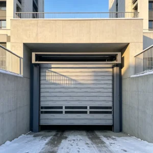 Aluminum High Speed Doors Fast Rolling Shutter for Underground Garage Entrance