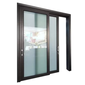 Aluminum Home Partition Wall Sliding Double Glass Door