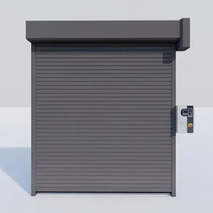 Aluminum Insulated Automatic Roller Shutter Door, Outdoor Entry, Warehouse Use, Lightweight, Waterproof