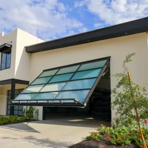 Aluminum One-Piece Tilt-Up Garage Door Automatic Remote Vertical Tilt for Villa Residential