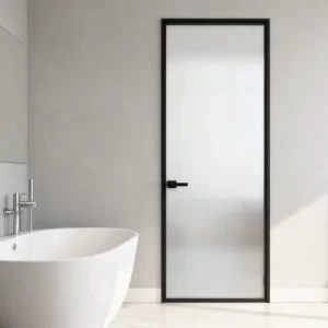 Aluminum Platform Door with Tempered Glass Single-Double Casing