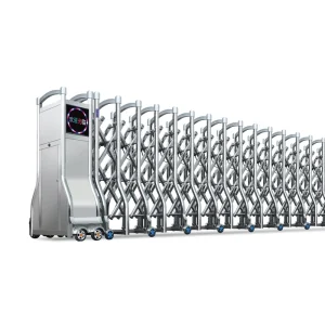 Aluminum Remote Control Folding Sliding Retractable Gate for School Outdoor Entrances