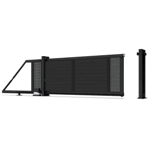 Aluminum Retractable Automatic Electric Sliding Gate for Home Villas and Courtyards