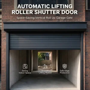 Aluminum Roller Shutter Door, Windproof Weather-Resistant, for Villa and Home Installation