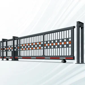 Aluminum Security Sliding Gate with Automatic Anti-Pinch for Commercial, Industrial, and Driveway Entrances