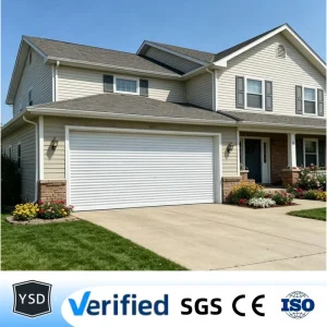Aluminum Slat Roller Shutter Garage Door with Electric Motor and Remote Control for Business Security
