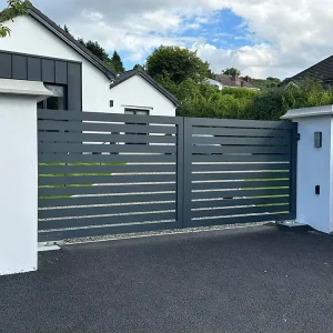 Aluminum Sliding Automatic Courtyard Entrance Gate