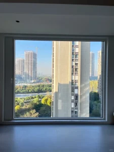 Aluminum Sliding Door Window with Fly Screen and Double-Glazed Glass