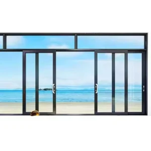 Aluminum Sliding Door with Modern Frame Interior Sliding Door System for Bedroom