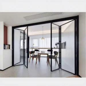 Aluminum Sliding-Folding Glass Patio Doors for Offices, Terraces, Balconies, and Verandas