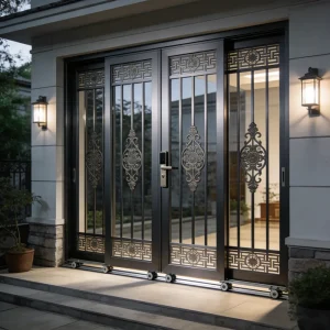 Aluminum Sliding Main Gate Modern Villa Courtyard Entry Gate with Custom Styles